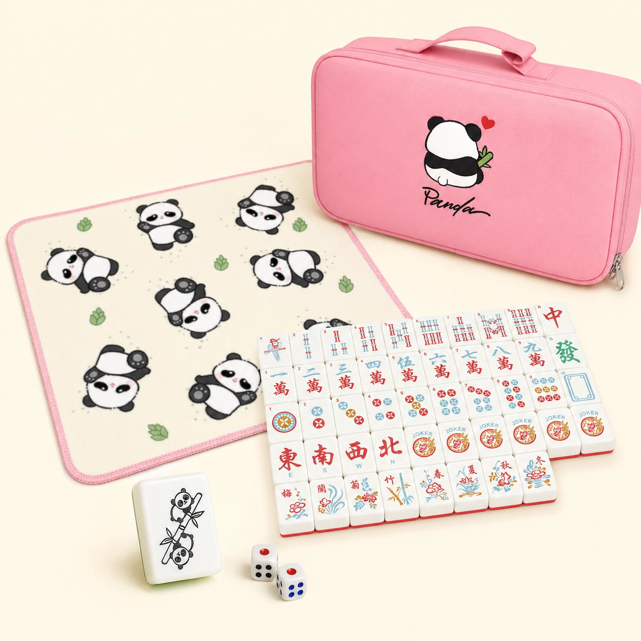 Panda theme American Mahjong set